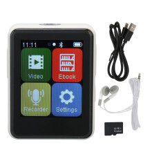 Bluetooth-MP3-Player mit Kindersicherung, tragbarer Musikplayer mit vorinstalliertem Spotify, Weiß