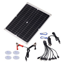 Voděodolná solární nabíječka, monokrystalický flexibilní solární panel pro outdoorové dobrodruhy, přenosný skládací solární panel,