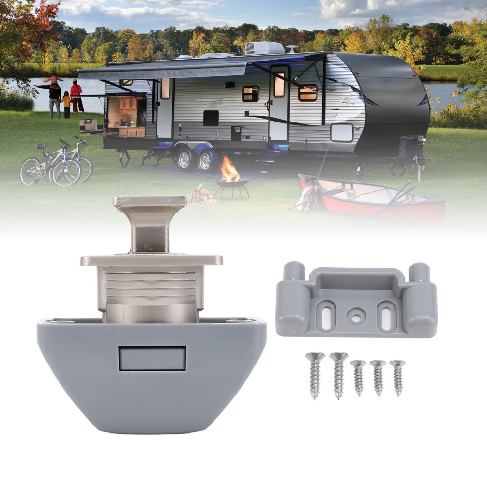 Keyless RV Push Cabinet Lock Zinc Alloy for Motorhome Yacht Caravan Camping