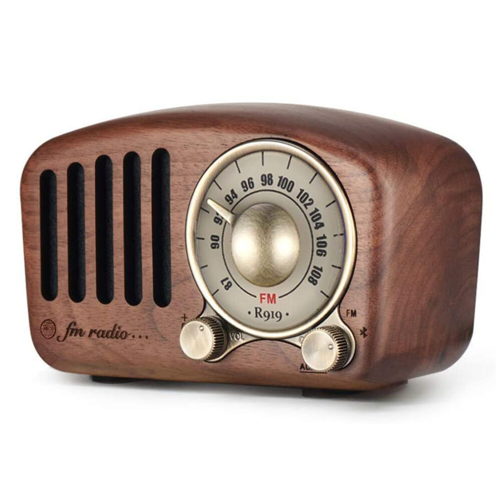 Bluetooth 5.0 Walnut Wood Bluetooth Speaker, Compact Size Walnut Wood Bluetooth Speaker Compact Size 9416038637308