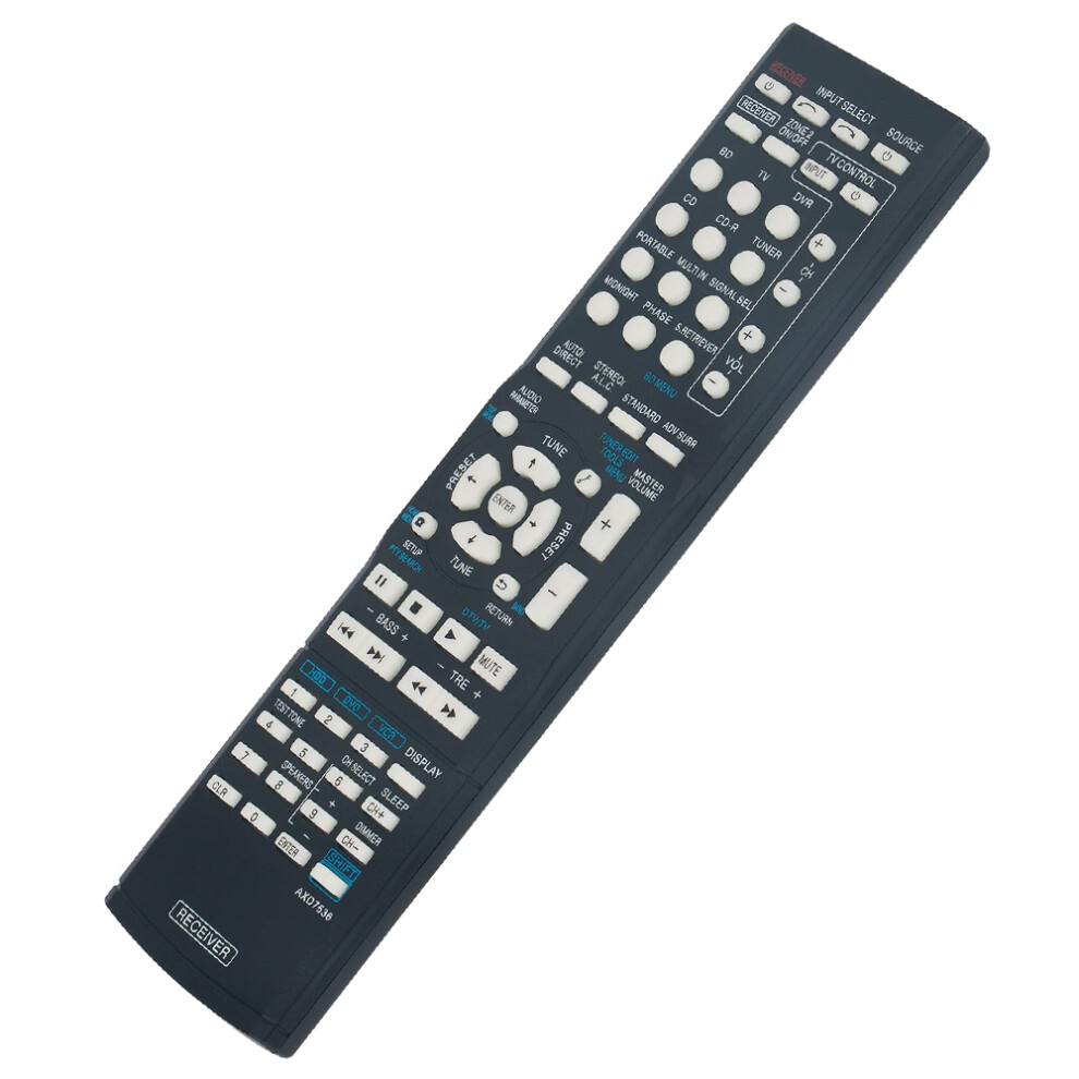 (As Shown) Axd7536 For Pioneer Av Receiver Stereo System Remote Control Ergonomic Replacement Controller 6914283464517