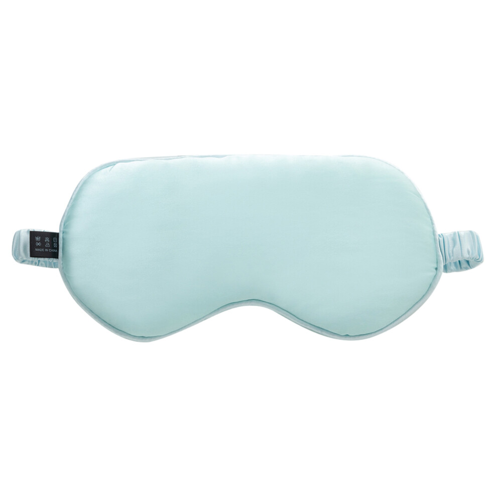 Cyan (Cyan) 16 Momme Sleep Nap Mulberry Silk Eye Mask Elastic Headband Soft Eye Cover Eyeshade