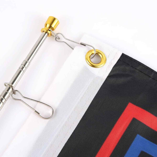 Telescopic Flag Pole Handheld Windsock Pointer, Extendable Portable Lightweight Flag Pole with Anti Slip Soft Sponge Handle Sturdy and Durable 2