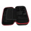 Foldable Stand Integrated Game Console Case, Dual Zippers Spacious Storage Waterproof PU Shell For Nintendo Switch With Internal Microfiber Screen Cov 6