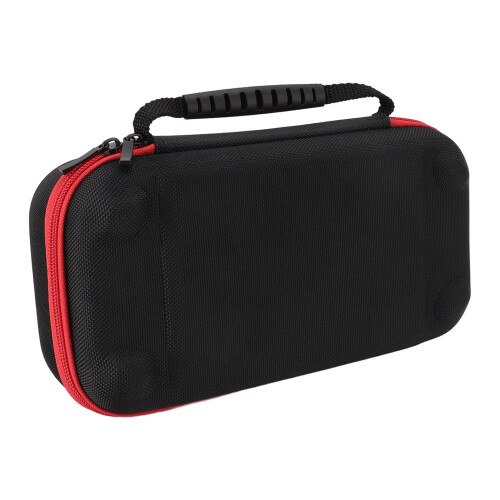Foldable Stand Integrated Game Console Case, Dual Zippers Spacious Storage Waterproof PU Shell For Nintendo Switch With Internal Microfiber Screen Cov 2