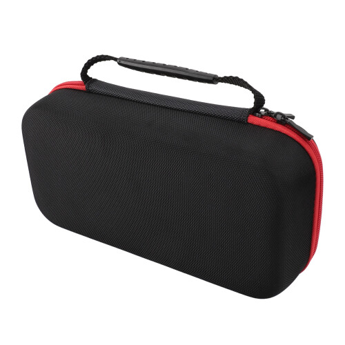 Foldable Stand Integrated Game Console Case, Dual Zippers Spacious Storage Waterproof PU Shell For Nintendo Switch With Internal Microfiber Screen Cov 1