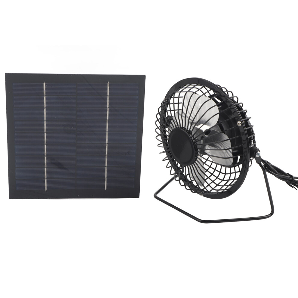 Usb Output Solar Ventilation Fan, Efficient Solar Powered Fan With 5W Photovoltaic Panel, Outdoor Ventilation Equipment For Greenhouse And Rv, Ventila 9198585121690