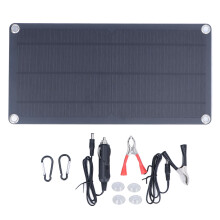 Solcellepanelbillader med intelligent beskyttelse, 12V1A10W utgang for bred bruk i husholdninger, biler, båter uten strømlagringsfunksjon