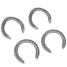 Hufeisen-Set für die Pferdepflege, verschleißfeste und rutschfeste Hufeisen aus Aluminiumlegierung für schwere Arbeiten und Reiten im Freien,