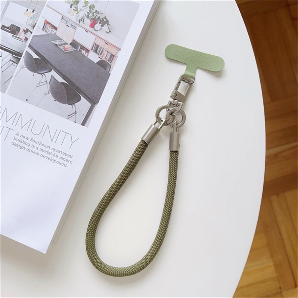 (Style 9) Copper Buckle Phone Lanyard 26Cm Phone Wristlet Anti Theft Strap With Tether Tab 6914280743592