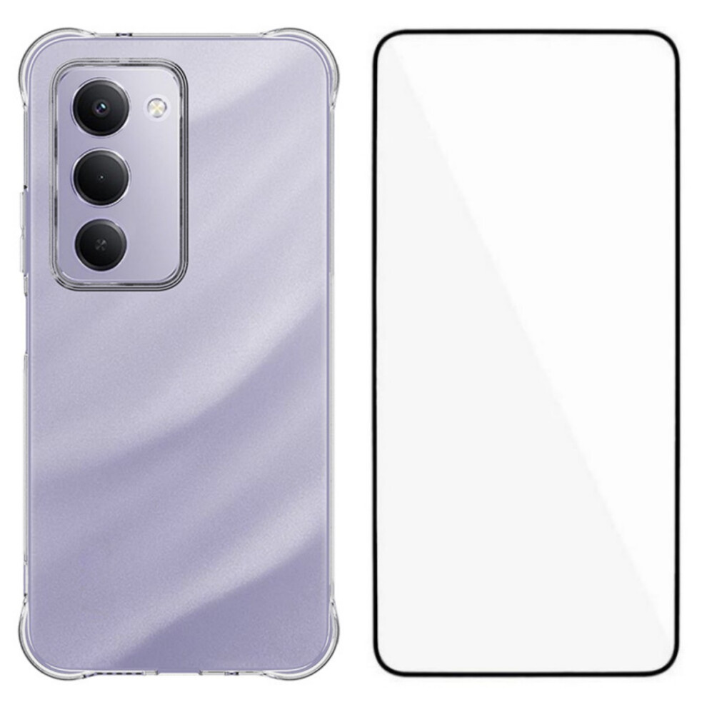 (Transparent) For Xiaomi Redmi 15 5G (Global) (169Mm) Case Wanlonfeng Wl Series 2.0Mm Tpu Phone Cover With Tempered Glass Film 6914282882190