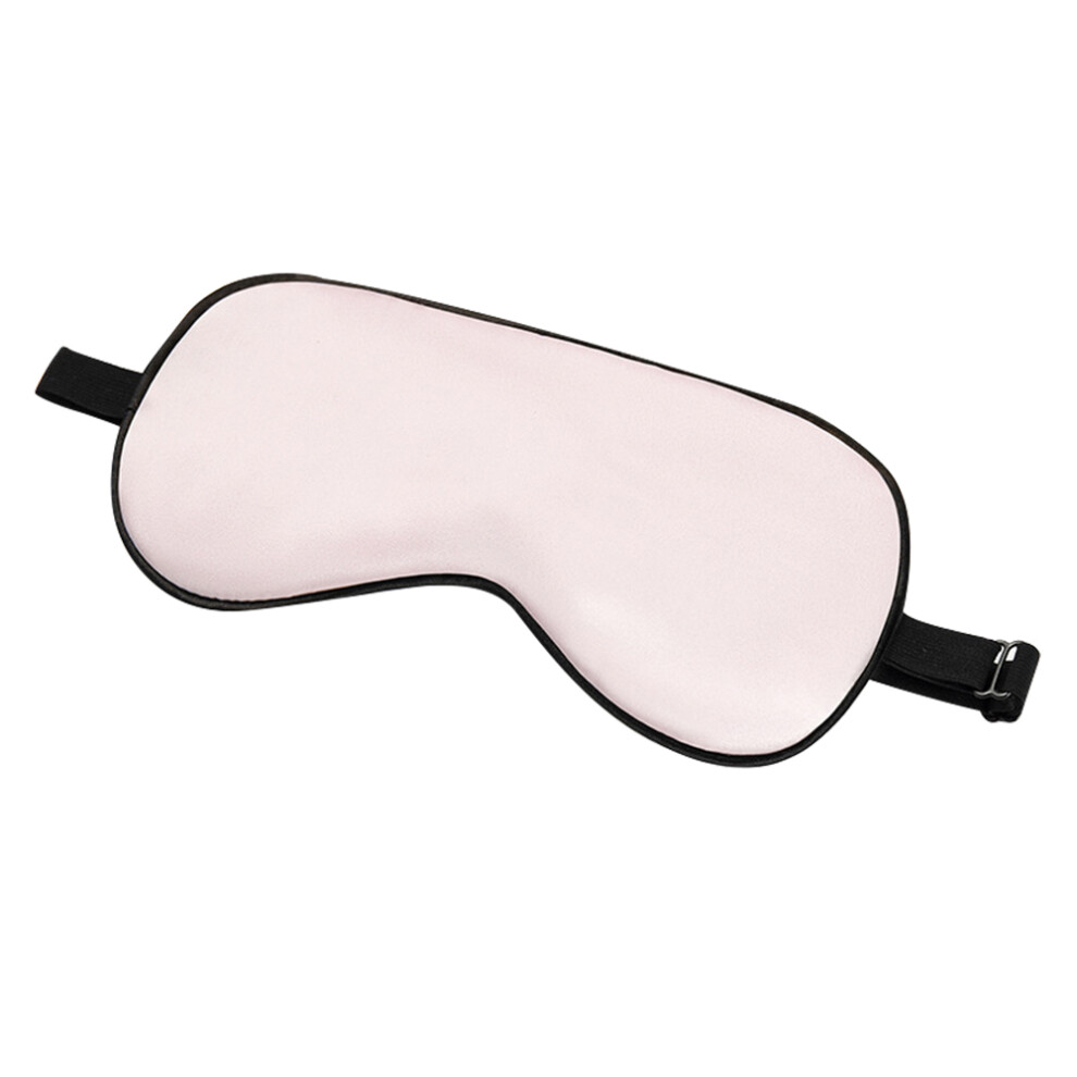 Light/Pink ( Pink) Sleep Eye Mask 16 Momme Both Sides Mulberry Silk Sleep Shades Cover Sleeping Aid With Adjustable Strap