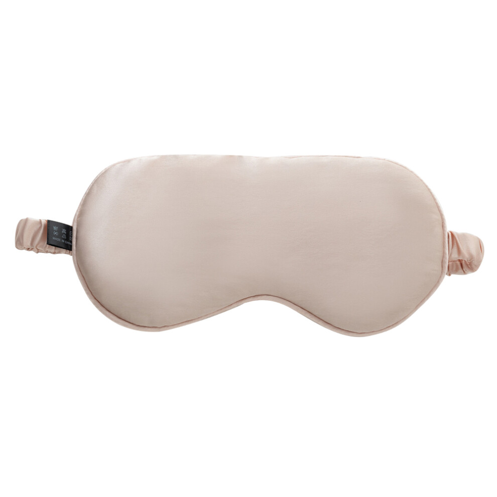 Pink (Pink) 16 Momme Sleep Nap Mulberry Silk Eye Mask Elastic Headband Soft Eye Cover Eyeshade
