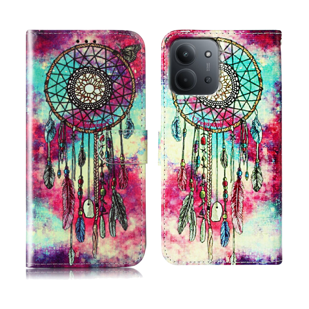(Dream Catcher) For Xiaomi Redmi 15C 4G (Global) (171Mm) Stand Case Marble Painted Folio Flip Leather Wallet Phone Cover 6914281923757