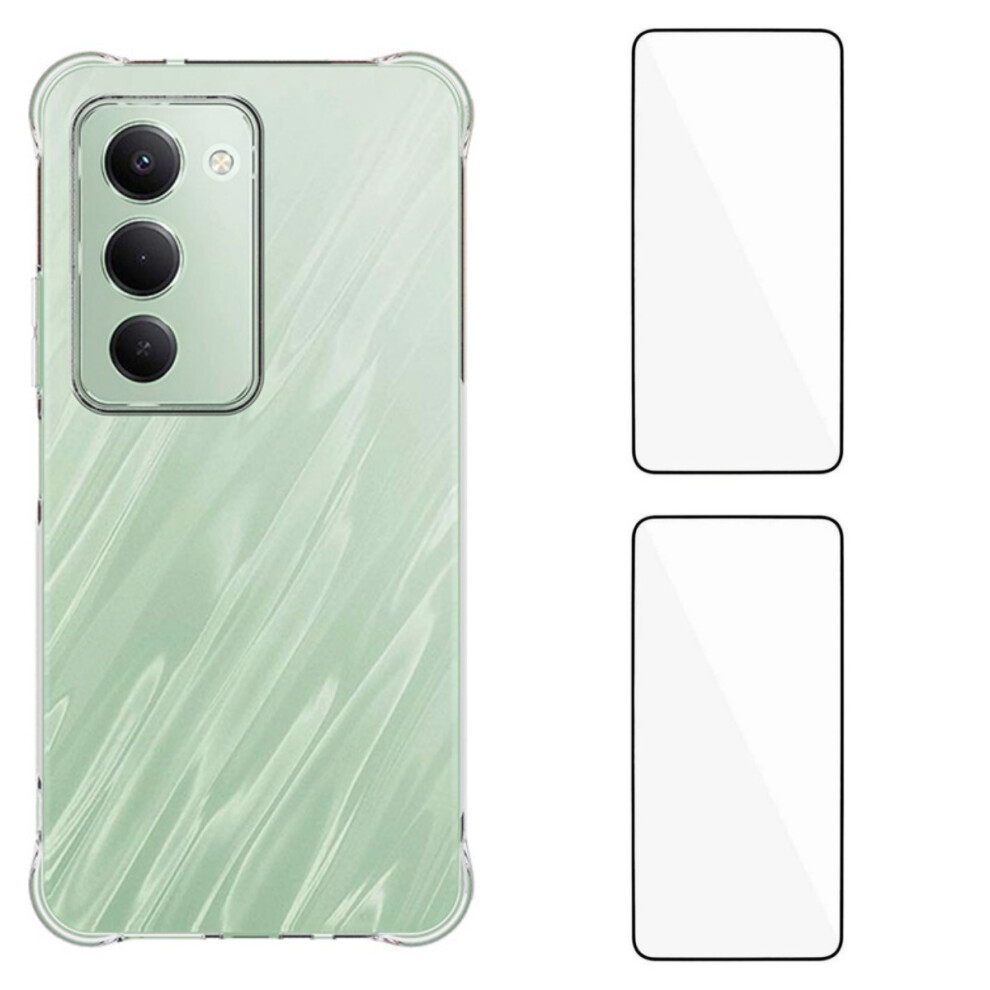 (Transparent) For Xiaomi Redmi 15 5G (Eu) (171Mm) / Xiaomi Redmi 15 4G (Eu) (171Mm) Tpu Case Wanlonfeng Wl2 Series 2.0Mm Phone Cover With 2Pcs 6914286688125