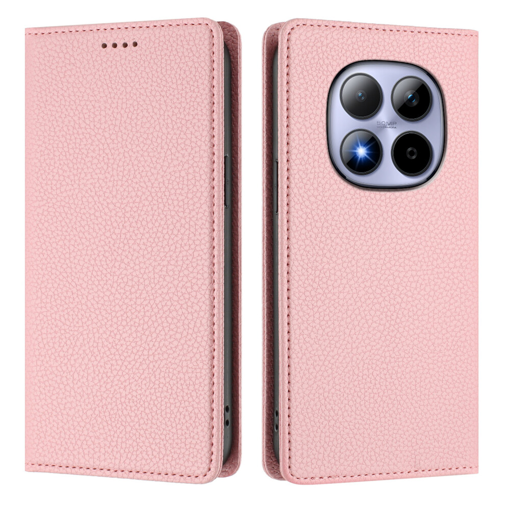 (Pink) For Xiaomi Redmi Note 15 Pro 5G Wallet Case Rfid Blocking Litchi Texture Leather Mobile Cover Pink 6914285678875