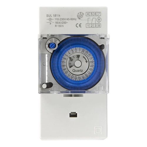 SUL181H Mechanical Time Switch, 24Hour Programmable Timer, AC 220V, 220VAC 1