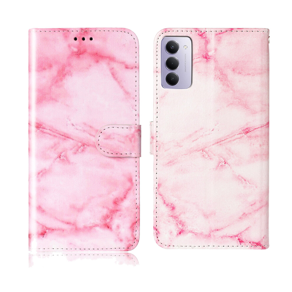 ( Marble) For Xiaomi Redmi 15 5G (Global) (169Mm) Stand Case Marble Painted Folio Flip Leather Wallet Phone Cover Pink 6914283831616