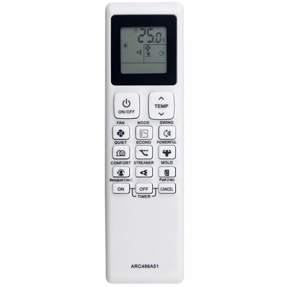 (As Shown) Arc486a51 For Daikin Air Conditioner Wireless Controller 10M Range Infrared Remote Control Replacement 6914281092026