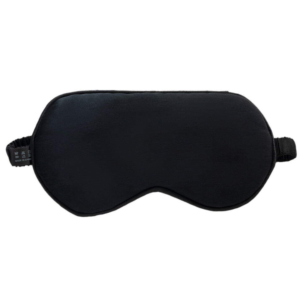 Black (Black) Ultra-Soft Mulberry Silk Sleep Eye Mask Eye Cover Eyeshade