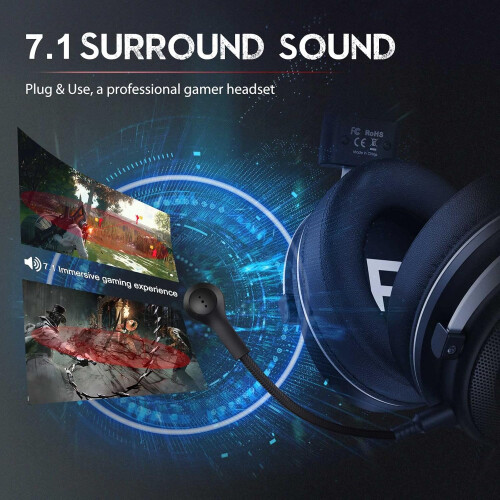 Ακουστικά για παιχνίδια με ήχο surround, ακουστικά με μαγνητικό οδηγό νεοδυμίου 40 1