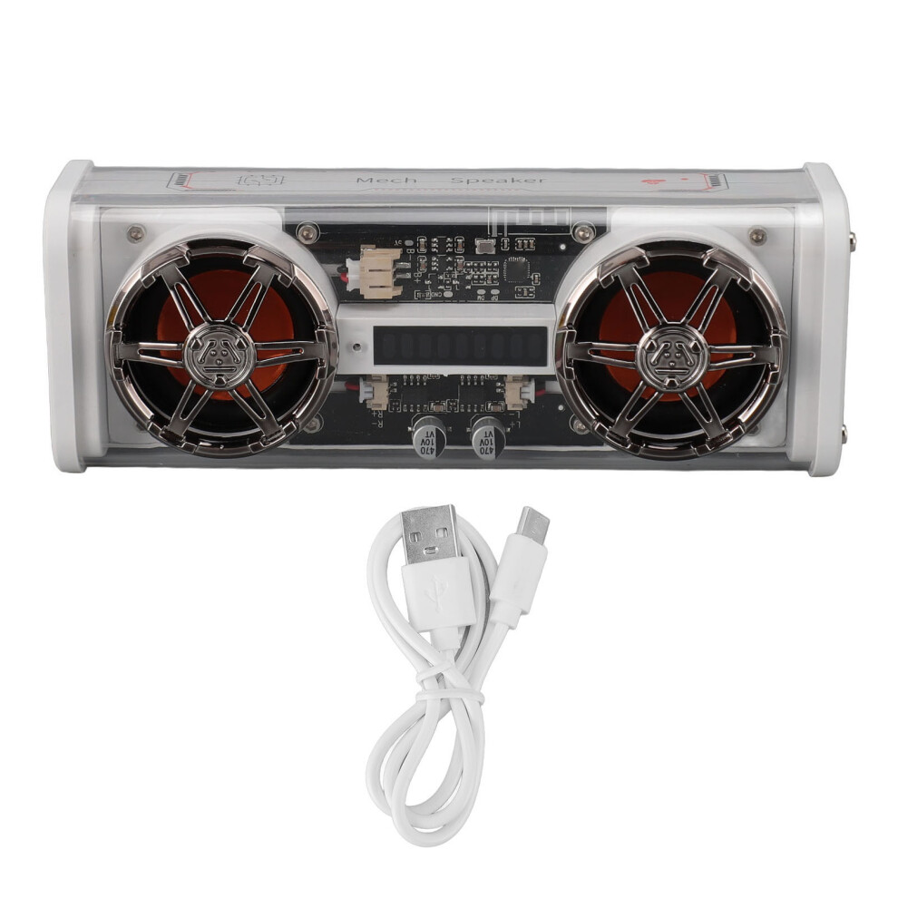 Portable Bluetooth Speaker With Rechargeable Lithium Power Pack, Transparent Mech Design, Rgb Lights, Bluetooth 5.3, 2X5w Speakers With Subwoofer, 64G 9416038646690