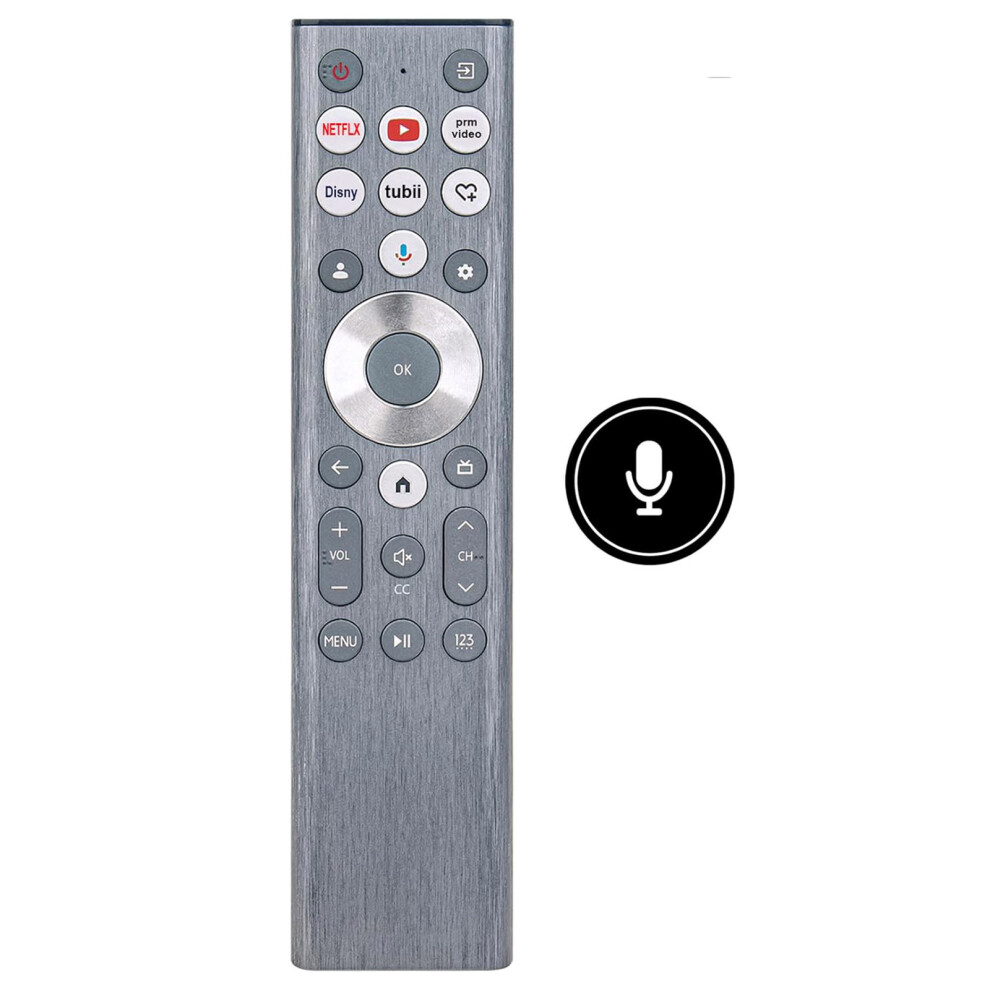 (As Shown) Erf6a80 For Hisense Tv Voice Control Remote Control Ergonomic Infrared Controller Replacement 6914280465890