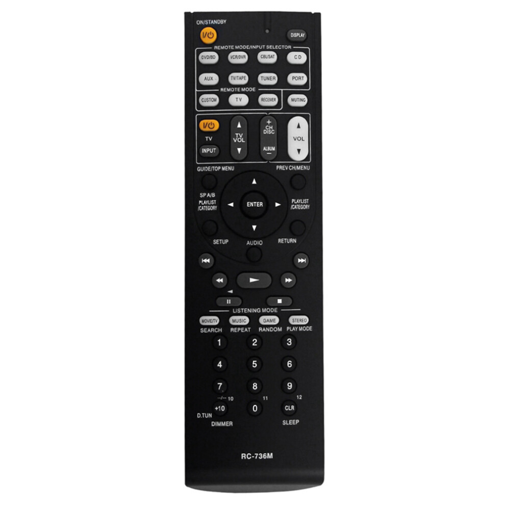 (As Shown) Rc-736M For Onkyo Av Receiver Infrared Remote Control Battery Powered Replacement Handheld Controller 6914289419122