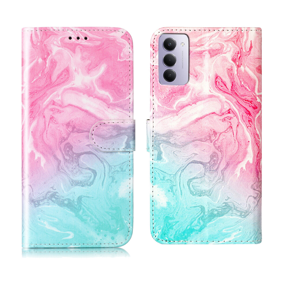 (Pink Green Marble) For Xiaomi Redmi 15 5G (Global) (169Mm) Stand Case Marble Painted Folio Flip Leather Wallet Phone Cover Pink,Green 6914284049355