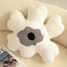 Cozy Back Cushion Soft Plush Decorative Pillows Flower Shaped Pillow Cute Gift Idea Pillows Skin Friendly Fabric Machine Washable Throw Pillows Multi