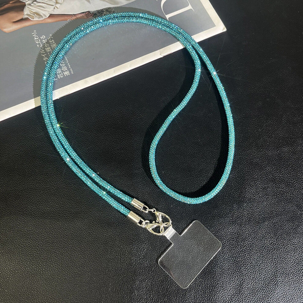 (Blue) 68Cm Phone Case Strap Crossbody Chain Luxury Style Pendant Decorative Lanyard For Mobile Devices Blue 6914289566307