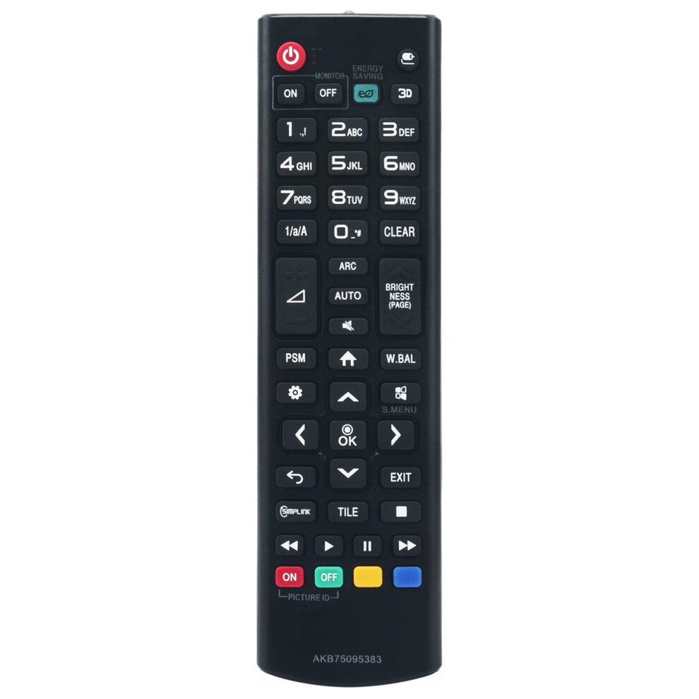 (As Shown) Akb75095383 For Lg Tv Remote Control Infrared Wireless Replacement Controller 6914287989870