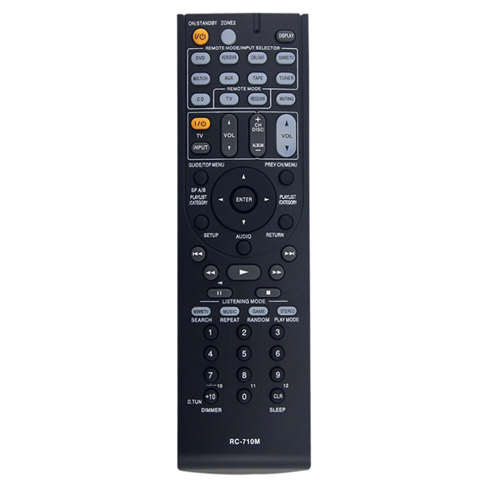 (As Shown) Rc-710M For Onkyo Av Receiver Infrared Remote Control Battery Powered Replacement Handheld Controller 6914282243021