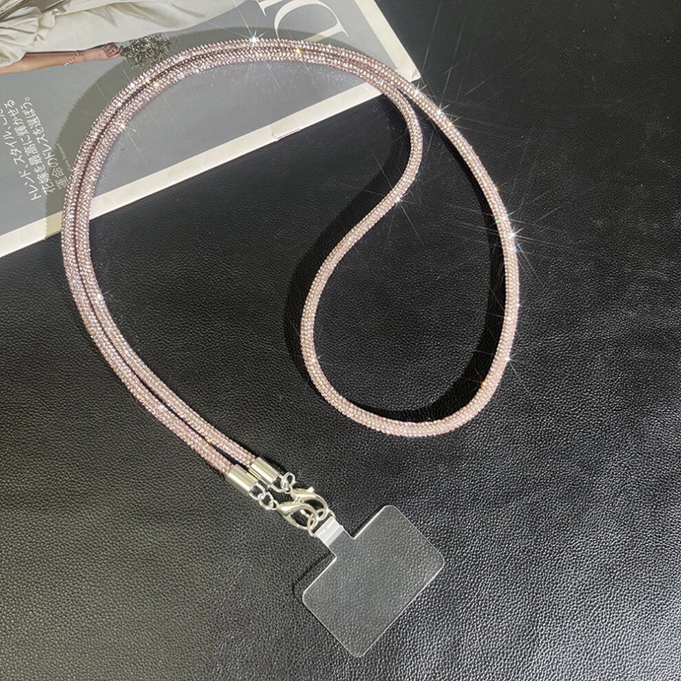 (Pink) 68Cm Phone Case Strap Crossbody Chain Luxury Style Pendant Decorative Lanyard For Mobile Devices Pink 6914286986009