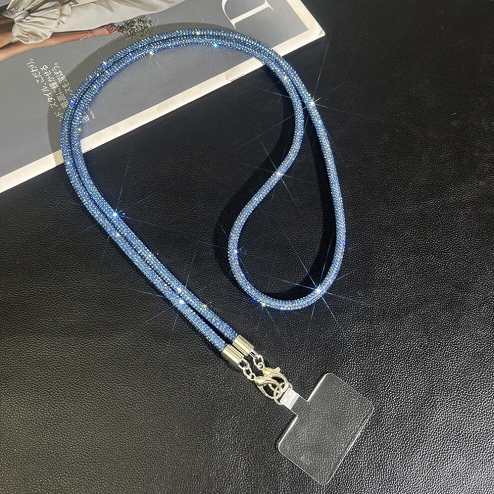 (Sky Blue) 68Cm Phone Case Strap Crossbody Chain Luxury Style Pendant Decorative Lanyard For Mobile Devices Sky Blue 6914282620914