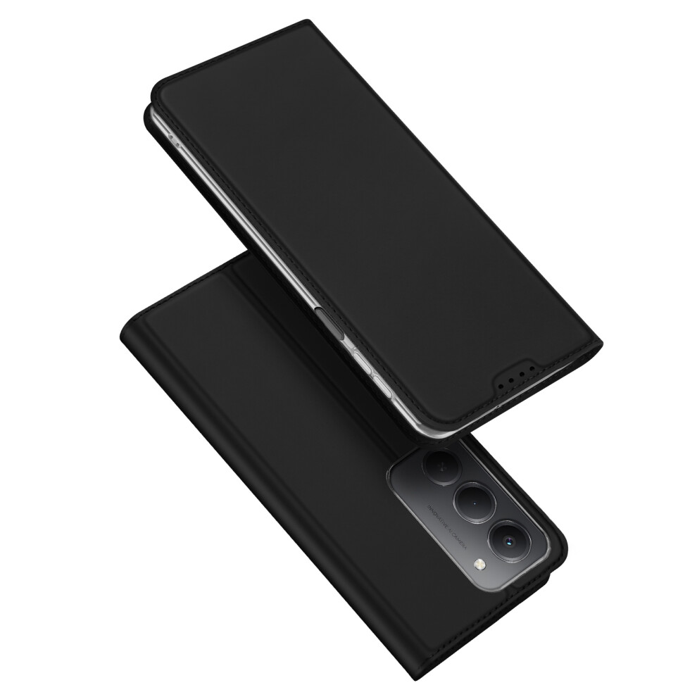 (Black) For Xiaomi Redmi 15 4G (Eu) (171Mm) Case Dux Ducis Skin Pro Series Leather Stand Cover Card Holder Black 6914286398307