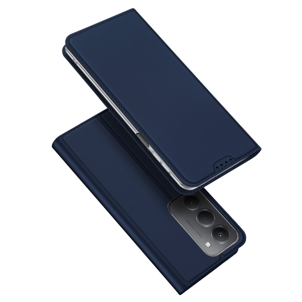 (Blue) For Xiaomi Redmi 15 4G (Eu) (171Mm) Case Dux Ducis Skin Pro Series Leather Stand Cover Card Holder Blue 6914284538774