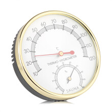 in1Sauna Hygrothermograaf, Thermometer Hygrometer voor Saunaruimte, Sauna Accessoires voor Infrarood- of Tonvormige Stoomsauna's, Direct en Nauwkeurig