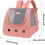 Cat Backpack Carrier with Large Capacity, Breathable Mesh and Panoramic Window for Sightseeing 4