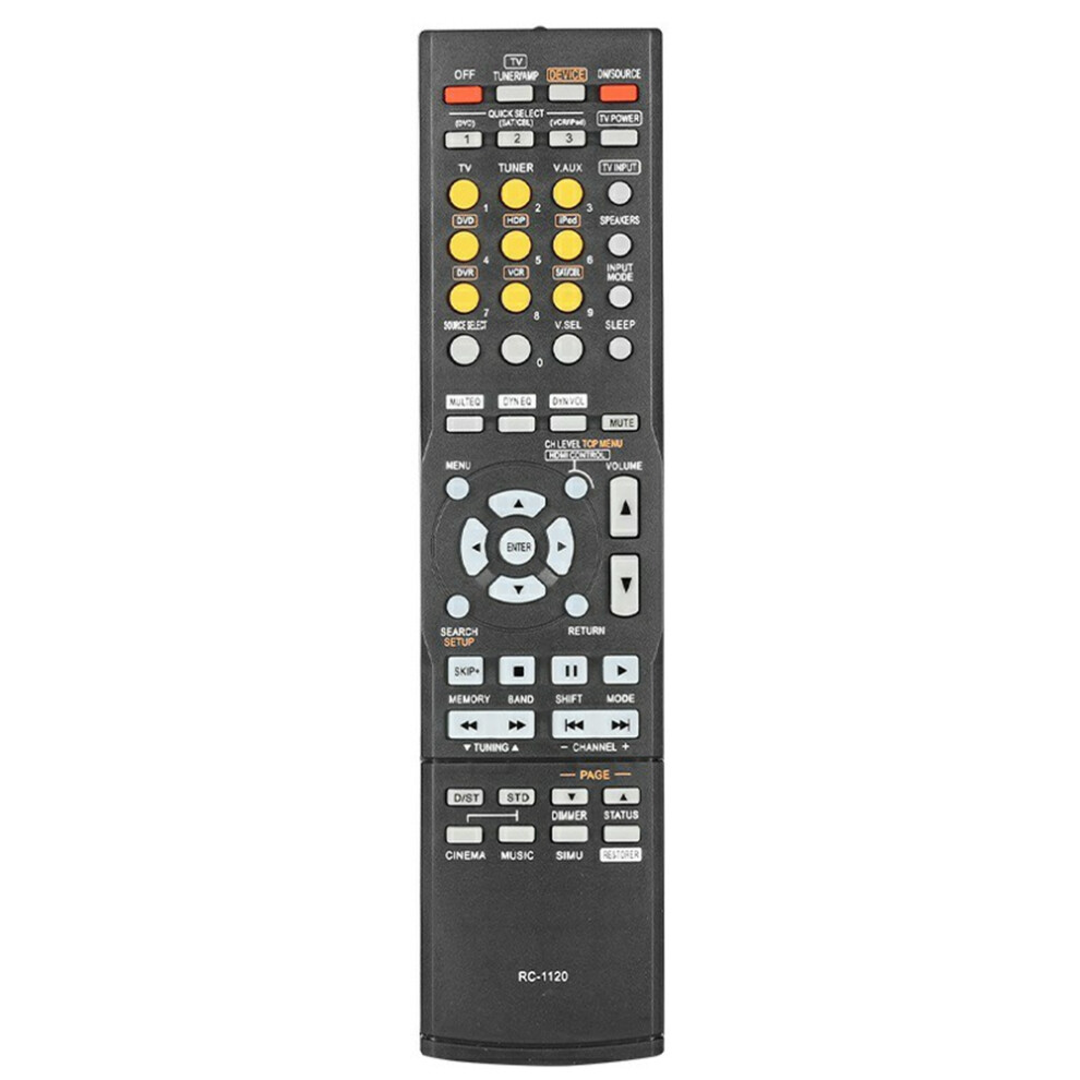 (As Shown) Rc-1120 For Denon Av Receiver Infrared Remote Control Battery Powered 10M Range Ergonomic Controller 6914289181180