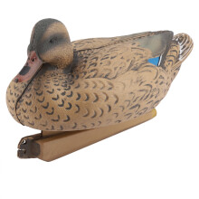 Isca flutuante para caça de aves aquáticas, réplica realista de pato-real com entalhes profundos de penas e quilha ponderada, isca de caça