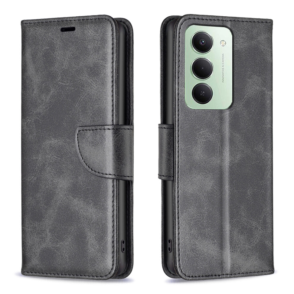 (Black) For Xiaomi Redmi 15 5G (Global) (169Mm) Case Shockproof Pu Leather Cover With Wallet Card Slots Black 6914282585763