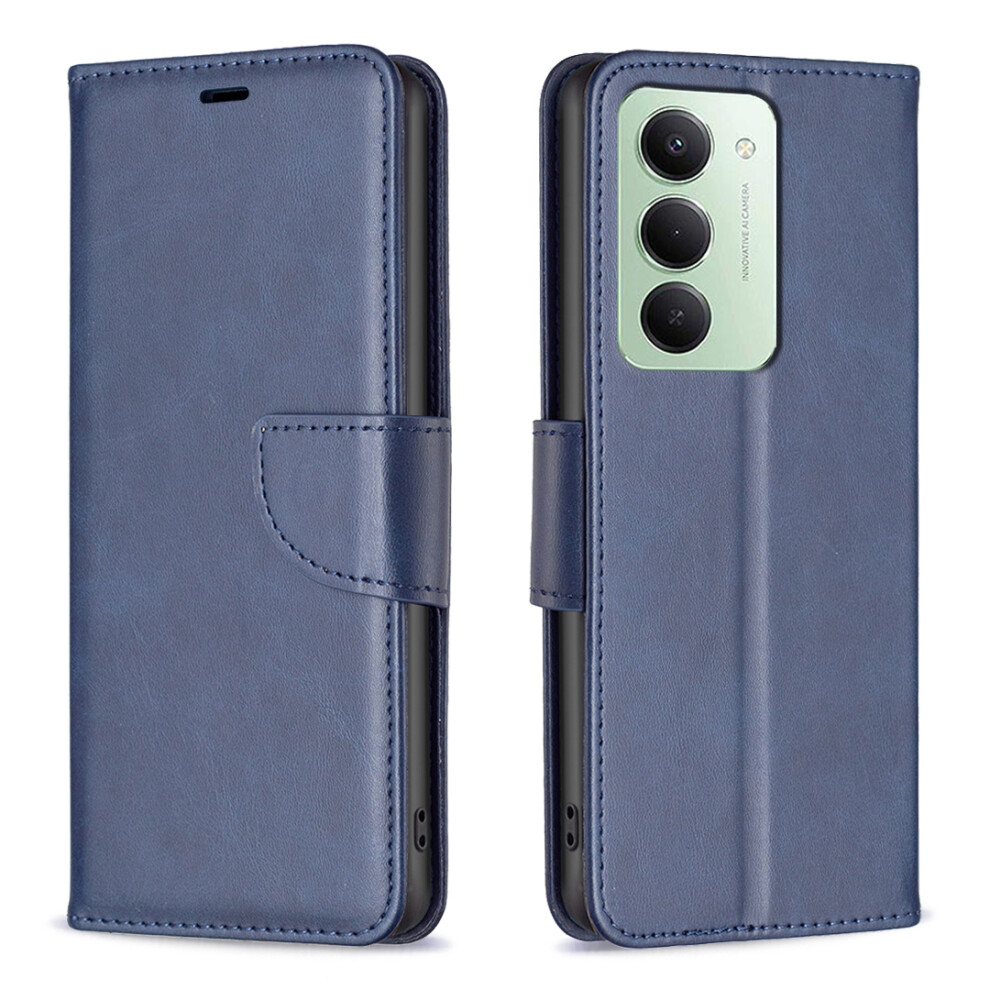 (Blue) For Xiaomi Redmi 15 5G (Global) (169Mm) Case Shockproof Pu Leather Cover With Wallet Card Slots Blue 6914285532153