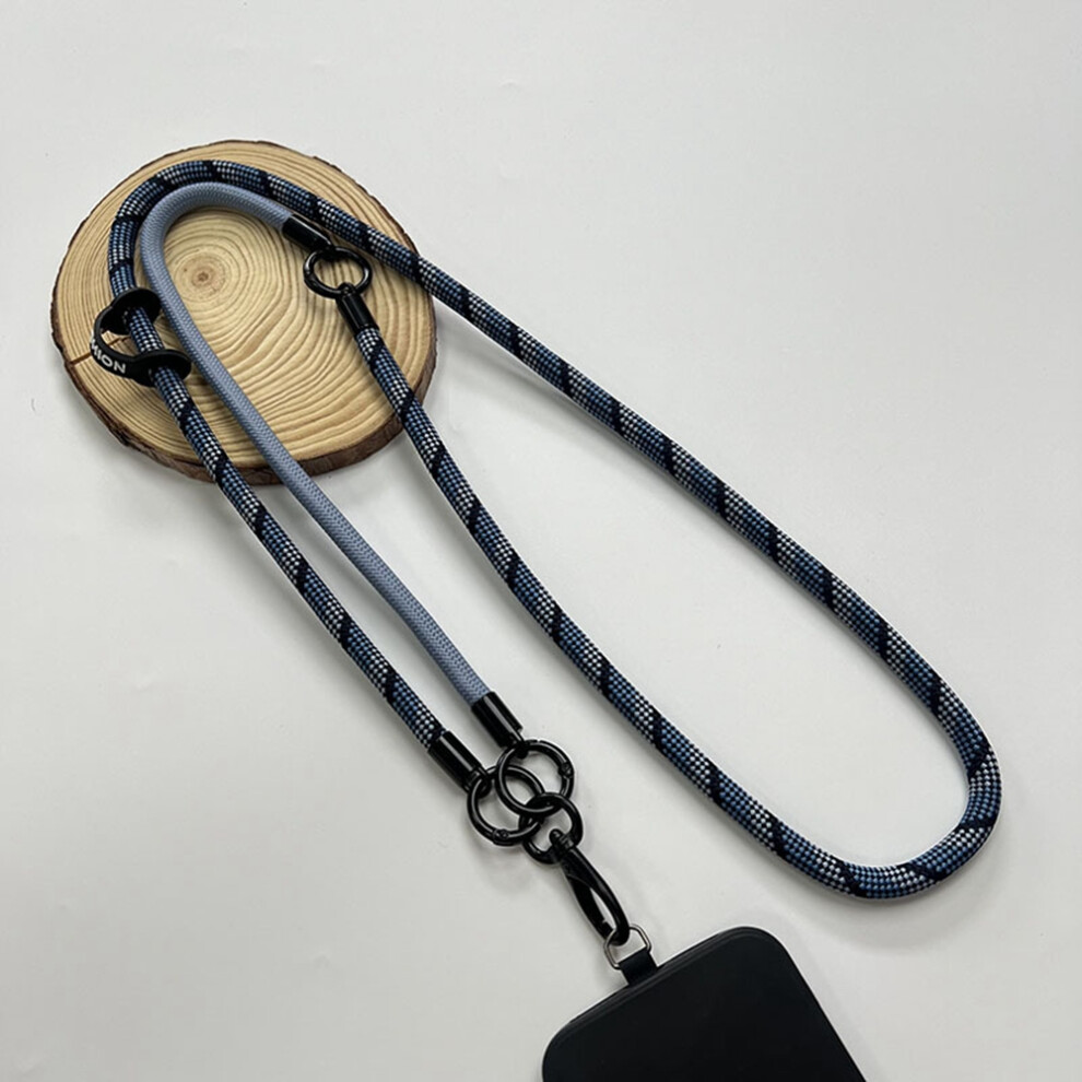 (Graduated ) 8Mm Detachable Phone Strap Crossbody Neck Lanyard With Phone Tether Tabs For Outdoor Blue 6914283961146