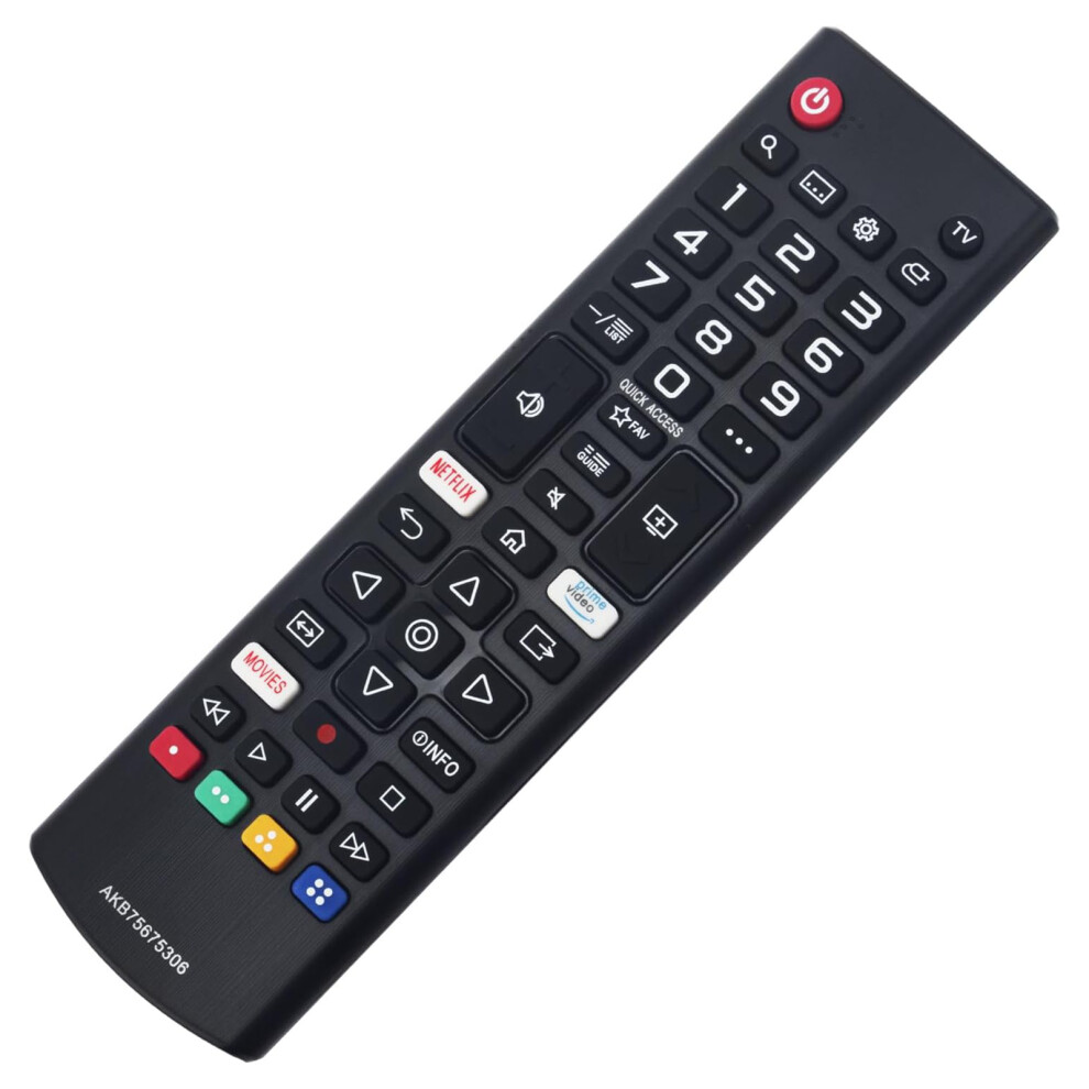 (As Shown) Akb75675306 For Lg Tv Remote Control 1-10M Range Ergonomic Design Infrared Controller 6914281022306