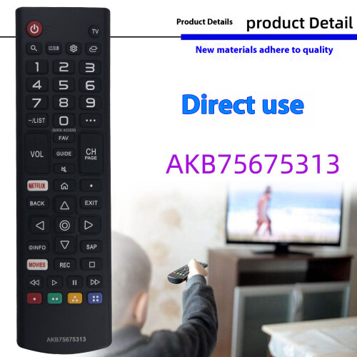 (As shown) AKB75675313 For LG TV Remote Control Infrared Wireless Replacement Controller 1