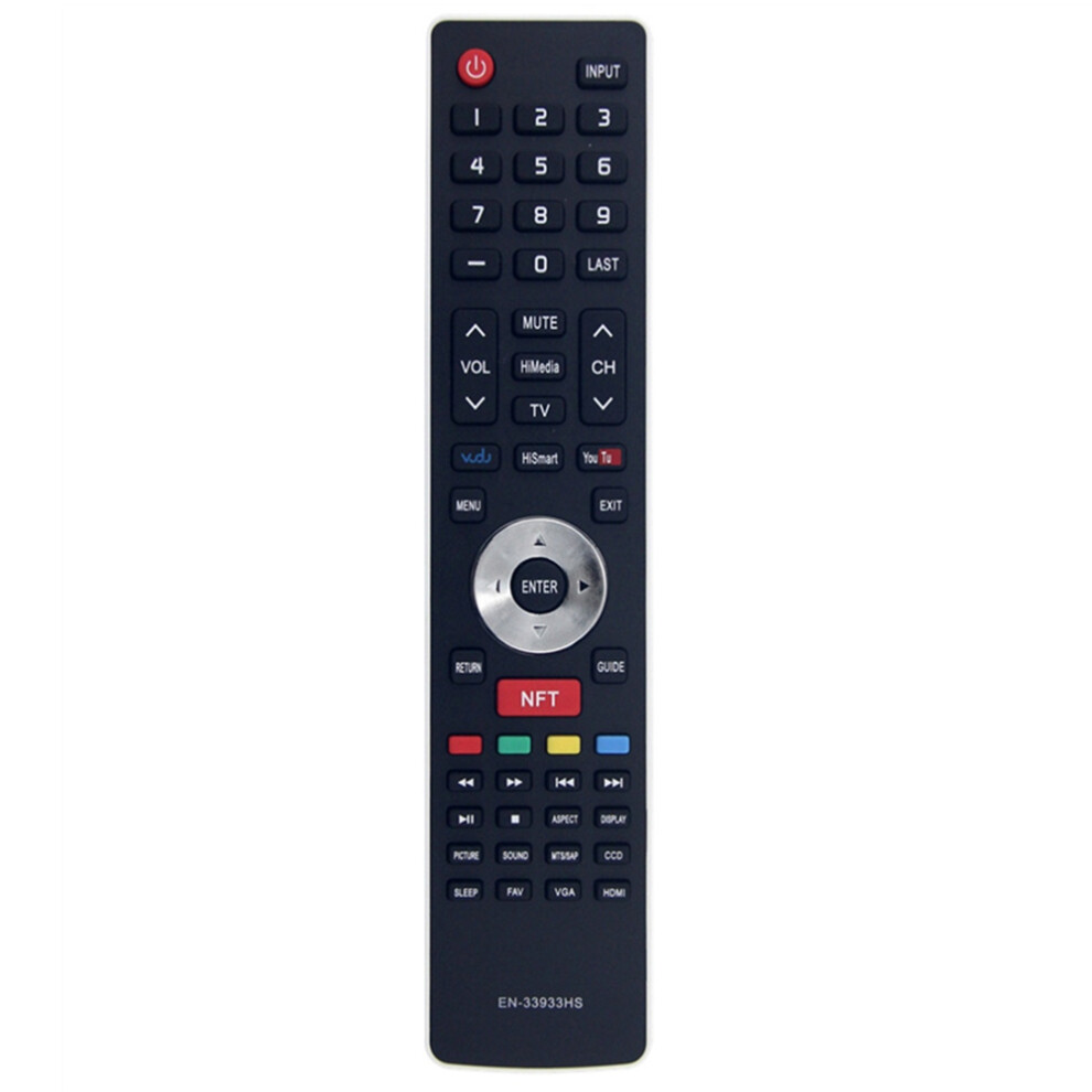 (As Shown) En-33933Hs For Hisense Tv Remote Control 1-10M Range Ergonomic Infrared Controller Replacement 6914285982545