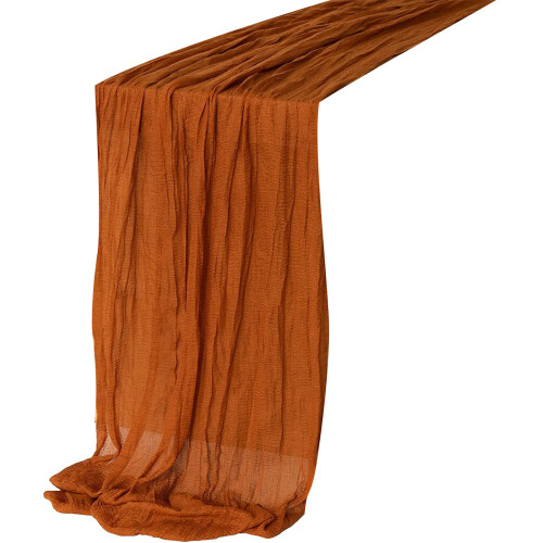 Modern Pleated Table Cover Table Runner 3D Texture for-Orange 2