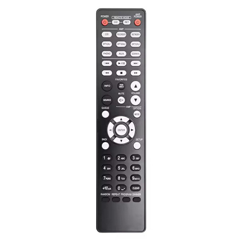 (As Shown) Rc-1223 For Denon Amplifier Remote Control Replacement 1-10M Range Handheld Controller 6914288540902
