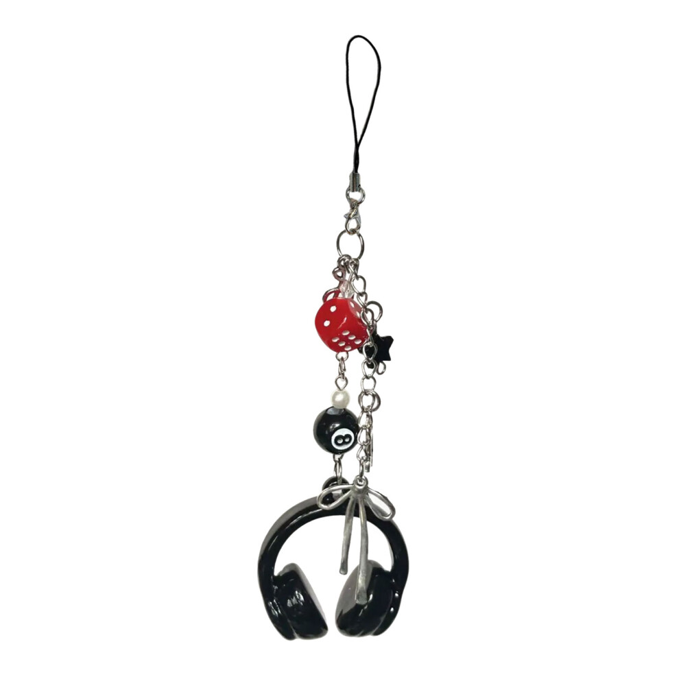 Elegant Beaded Keychain For Earphones Phone Handmade 8-Rope 7754001063887